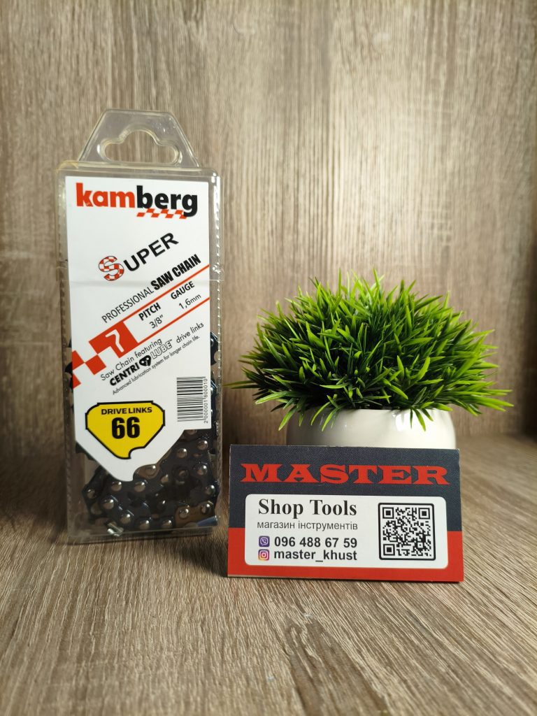 Ланцюг Kamberg  66 ланок 3/8 крок товщина пазу 1.6 мм 45 см
