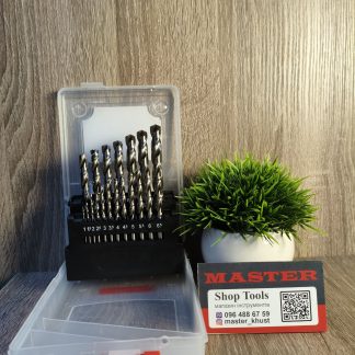 Набір сверл HAISSER 19pcs HSS (1-10)x0.5мм  металеві