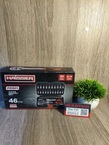набір головок з трещіткою HAISSER  PROFI 46 од