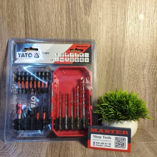 Набір біт+сверл YATO сталь s2 18 од