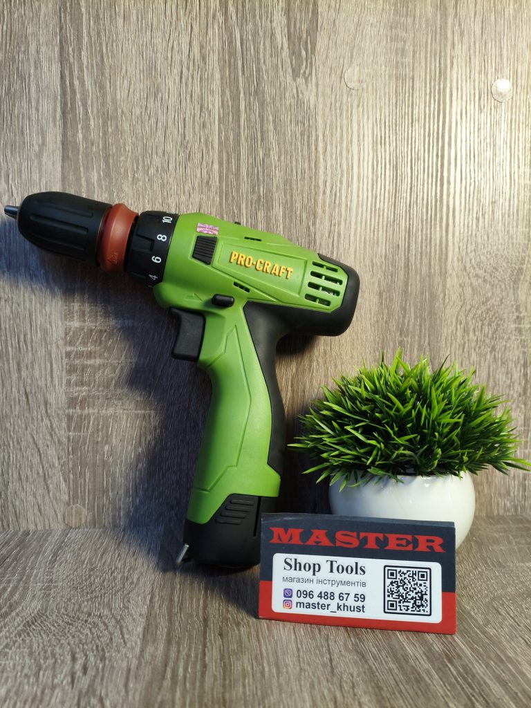 (РОЗПРОДАЖ)
Шурупокрут PRO•CRAFT
12V
