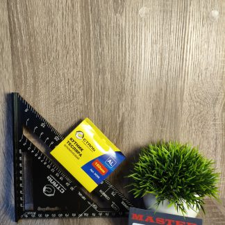 кутник тесляра СТАЛЬ 180ММ алюмінієвий  24269
(Свенсона)