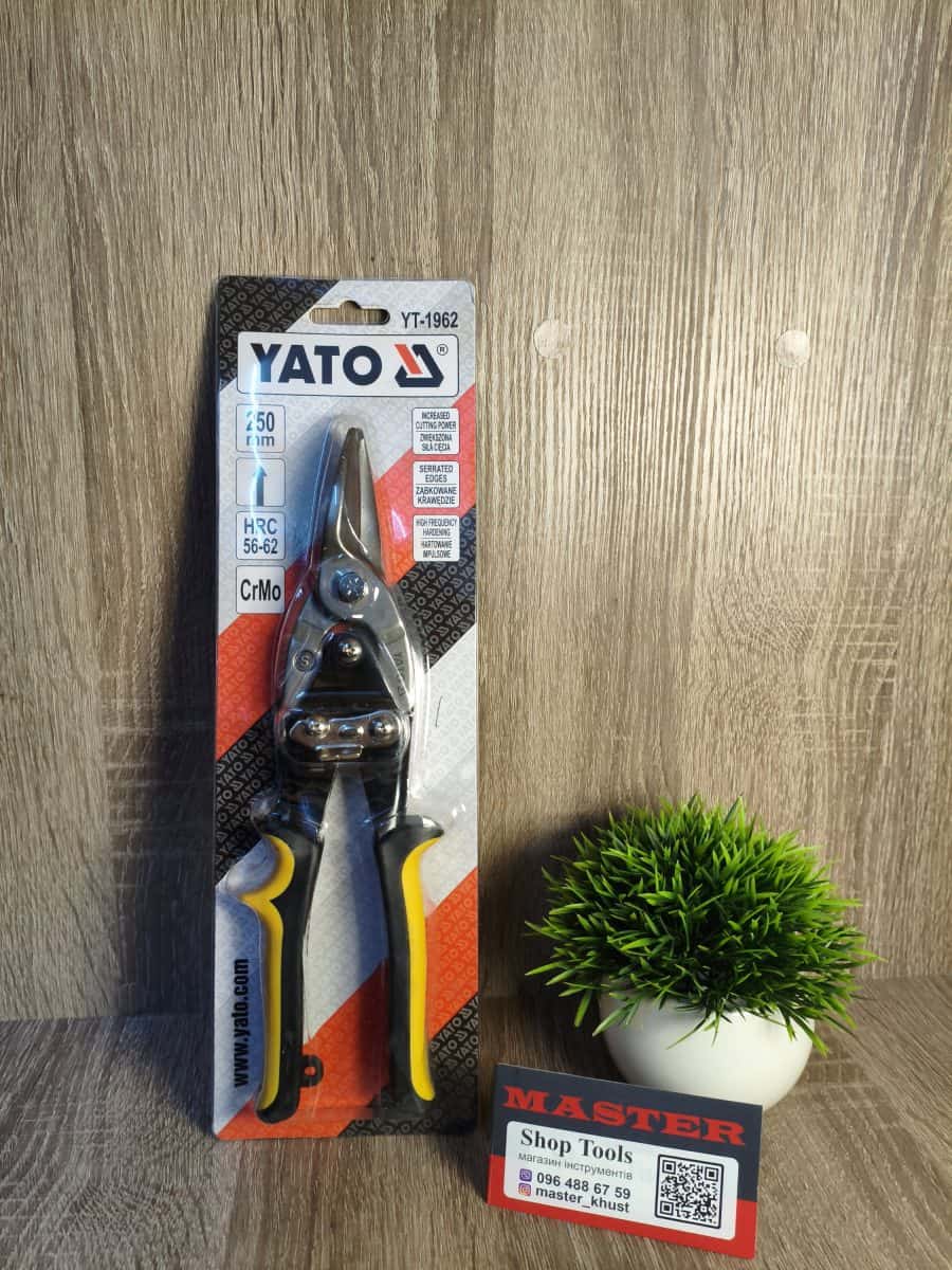 ножиці для бляхи леві YATO 250mm YT-1962