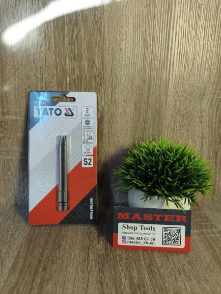 Насадка викруткова YATO TORX SECURITY 1/4" T15/T27 x 100 мм 2 шт
