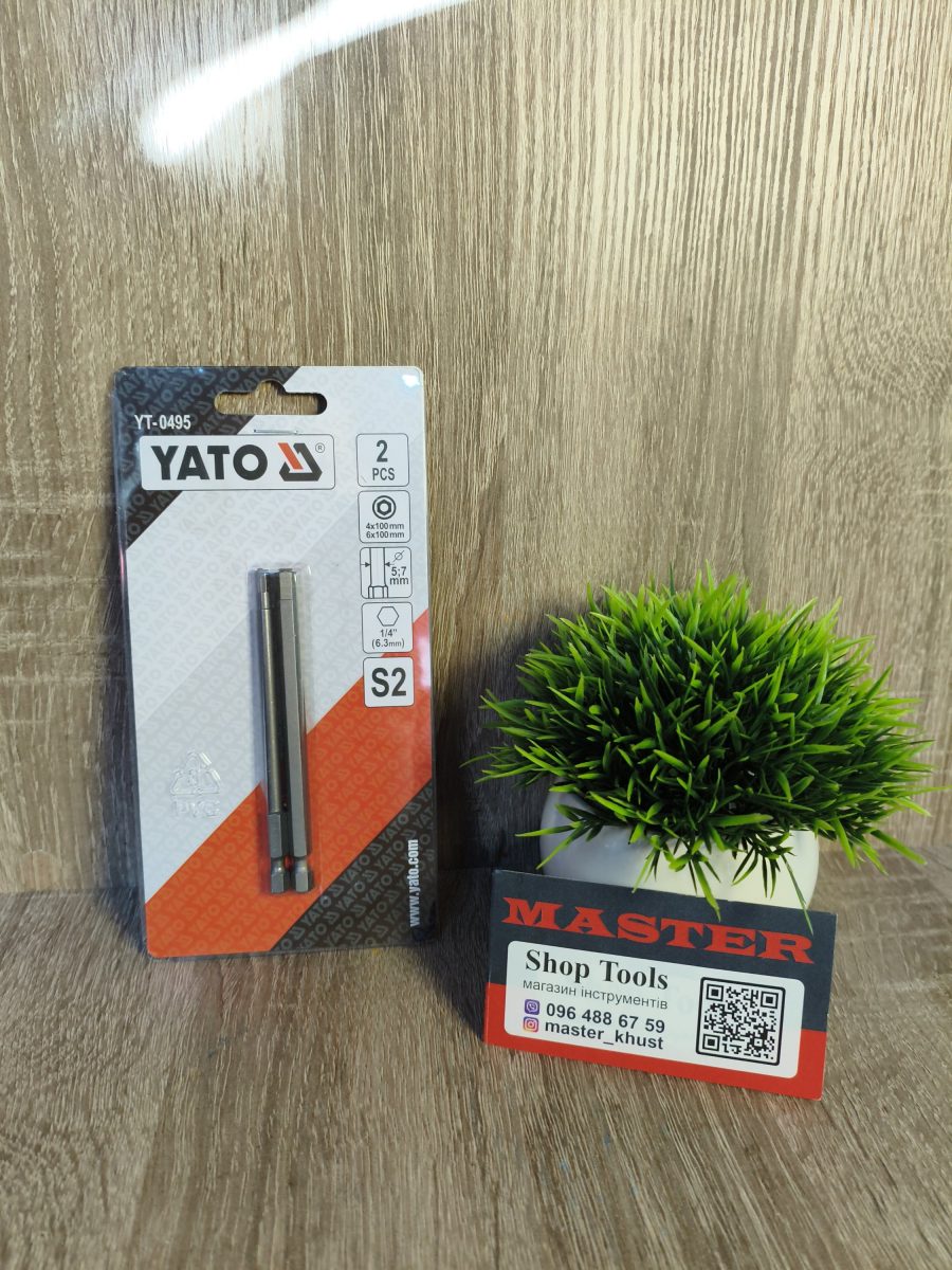 Насадка викруткова YATO TORX SECURITY 1/4"  4х100мм 
6х100мм