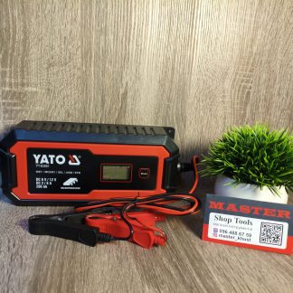 Зарядний прилад мережевий з LCD дисплеєм 230В YATO до акумуляторів 6V-2А 12V-8А, макс. 240 AГод YT-83001