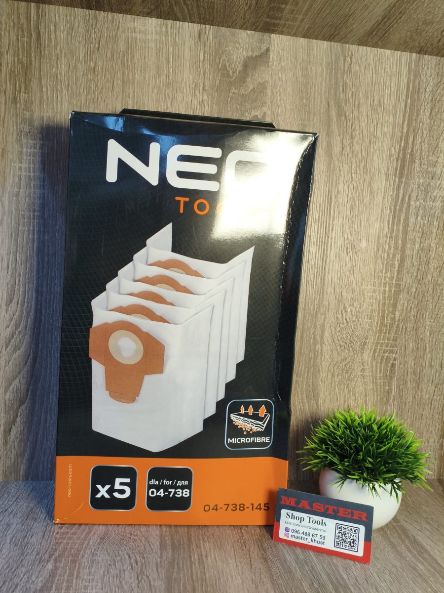 мішки для пилососа NEO Tools 04-738-145.
ціна за 1 шт
